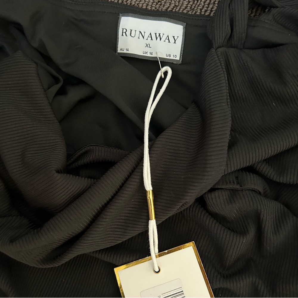 Runaway the label black mini cutout dress - Zora twist dress, Size 14 / XL - Picture 3 of 3